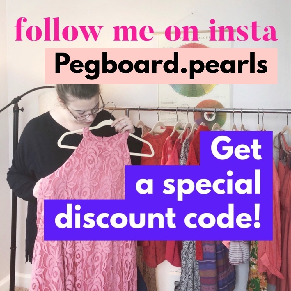 Follow me on Instagram! @Pegboard.Pearls